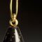 Thumbnail of "Gherkins" earrings;Water Buffalo Horn and 22ct Gold Piqué. Click for large image.